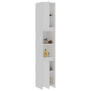 Weißer Badezimmerschrank 30x30x183,5 cm