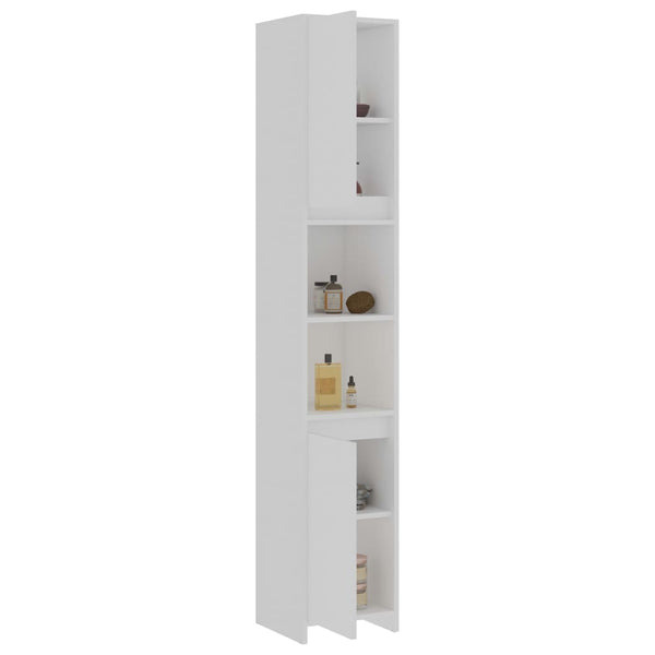 Weißer Badezimmerschrank 30x30x183,5 cm