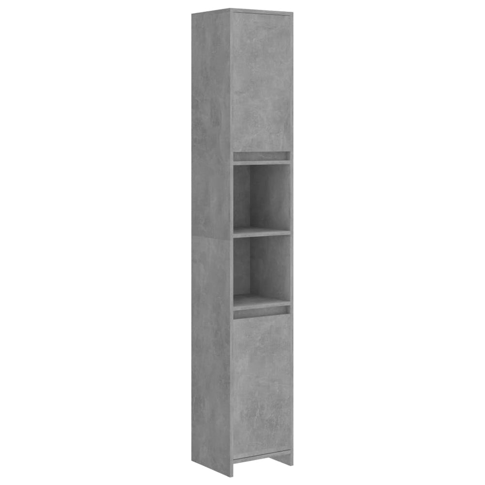 Betongrauer Badezimmerschrank, 30x30x183,5 cm