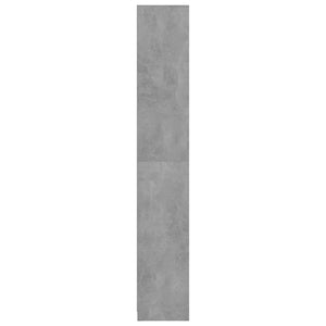 Betongrauer Badezimmerschrank, 30x30x183,5 cm
