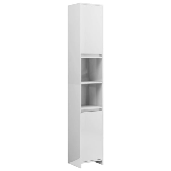 Hochglanz Badezimmerschrank Weiß 30x183,5 cm