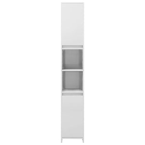 Hochglanz Badezimmerschrank Weiß 30x183,5 cm