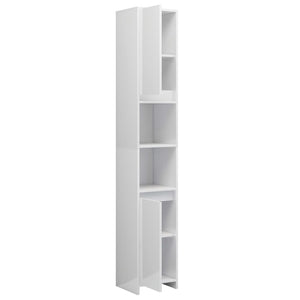 Hochglanz Badezimmerschrank Weiß 30x183,5 cm