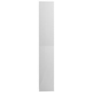 Hochglanz Badezimmerschrank Weiß 30x183,5 cm