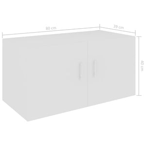 Wandschrank Weiß 80x40cm