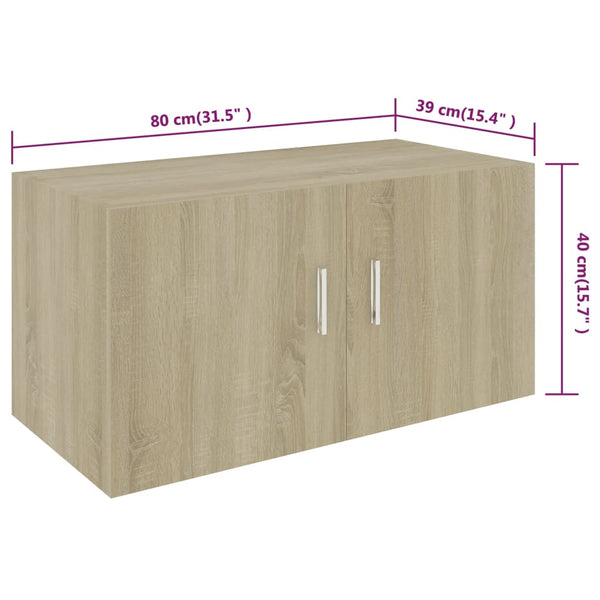 Wandschrank Sonoma Eiche 80x40 cm