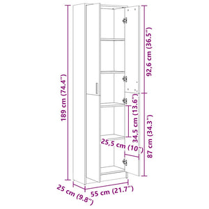 Weißer Garderobenschrank Holzwerkstoff