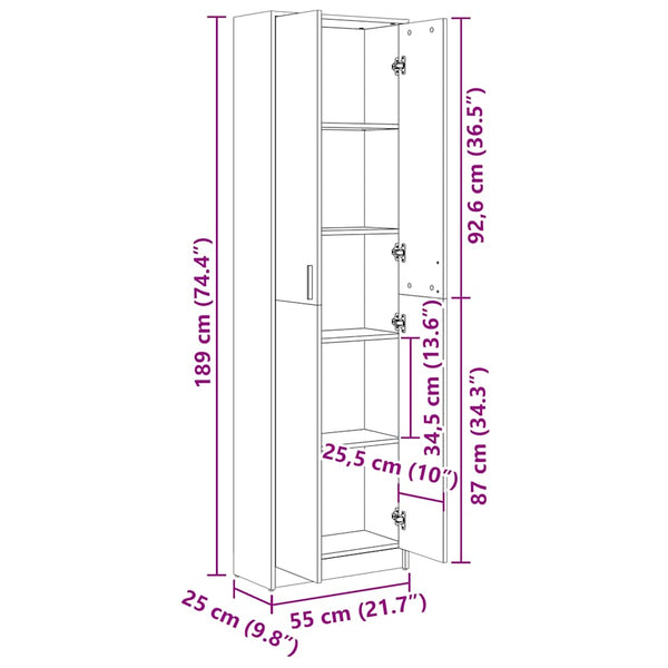 Weißer Garderobenschrank Holzwerkstoff