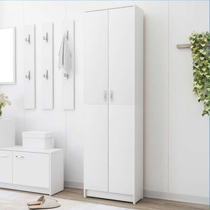 Weißer Garderobenschrank Holzwerkstoff