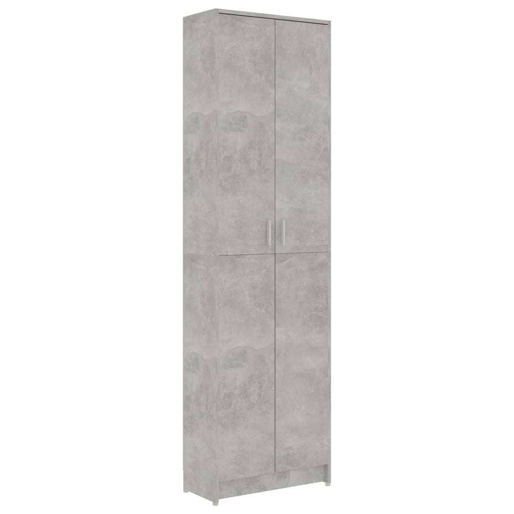 Garderobenschrank Betongrau 189 cm hoch