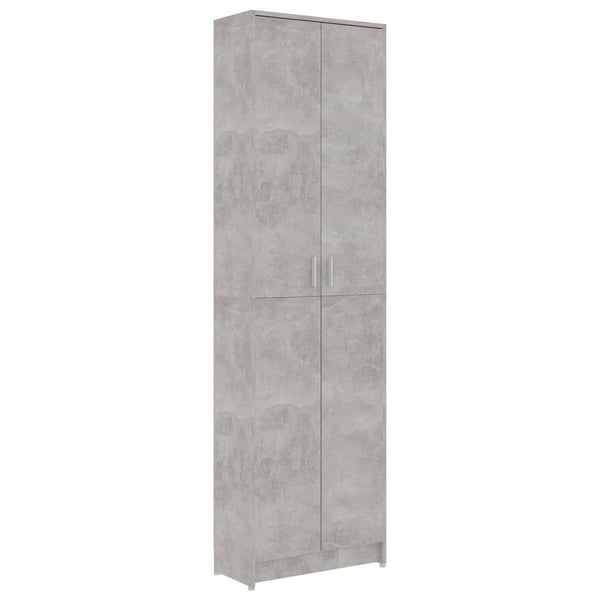 Garderobenschrank Betongrau 189 cm hoch