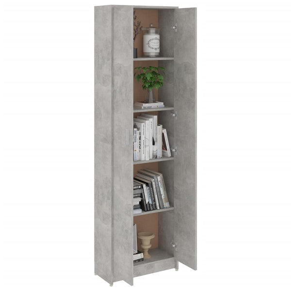Garderobenschrank Betongrau 189 cm hoch
