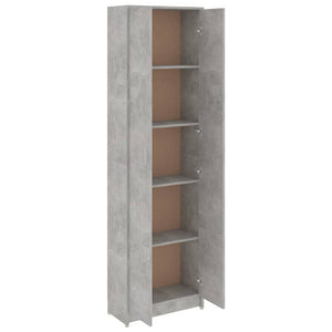 Garderobenschrank Betongrau 189 cm hoch