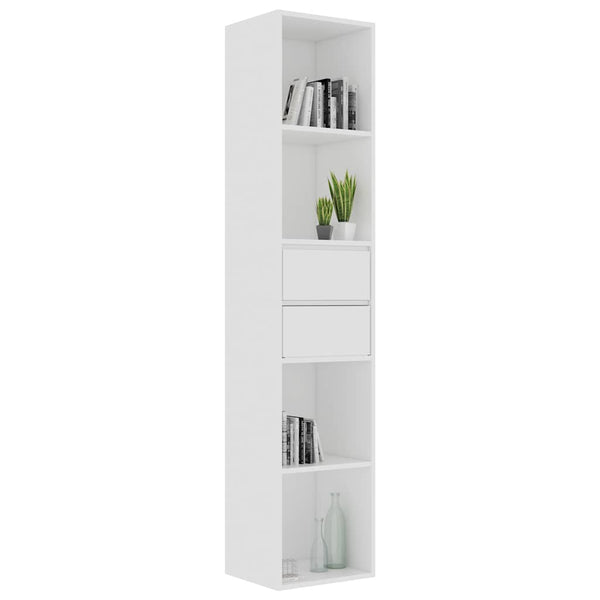 Bücherregal Weiß 36x30x171 cm