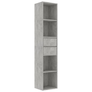 Bücherregal Betongrau 36x30x171 cm