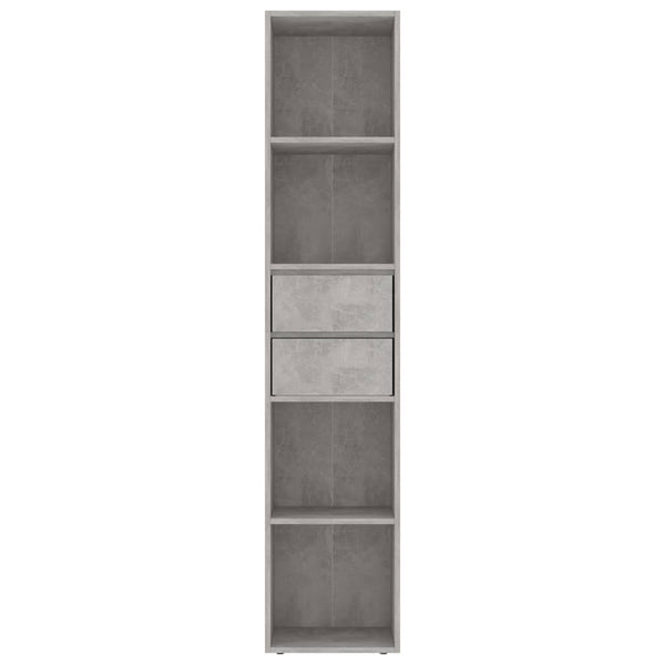 Bücherregal Betongrau 36x30x171 cm