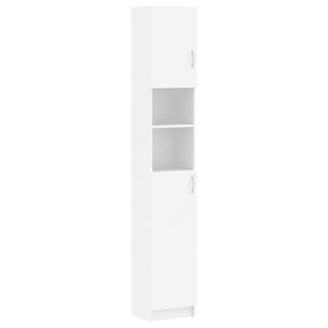 Weißer Badezimmerschrank 32x25,5x190 cm