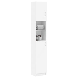 Weißer Badezimmerschrank 32x25,5x190 cm
