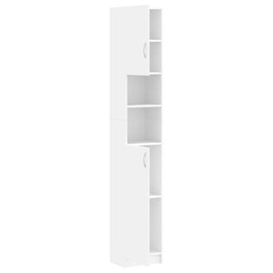 Weißer Badezimmerschrank 32x25,5x190 cm
