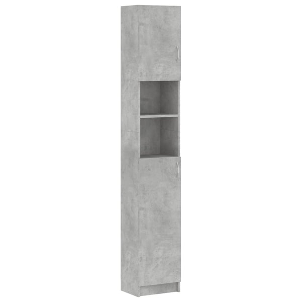 Betongrauer Badezimmerschrank 32x25,5x190 cm