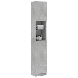 Betongrauer Badezimmerschrank 32x25,5x190 cm