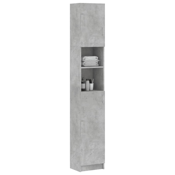 Betongrauer Badezimmerschrank 32x25,5x190 cm