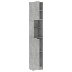 Betongrauer Badezimmerschrank 32x25,5x190 cm
