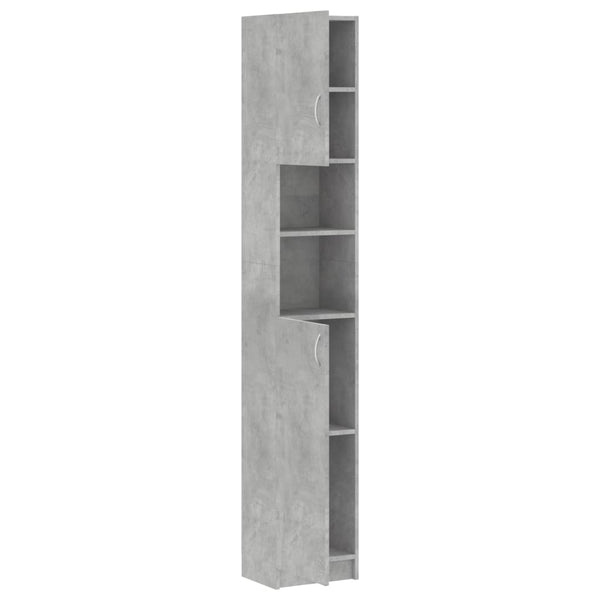 Betongrauer Badezimmerschrank 32x25,5x190 cm