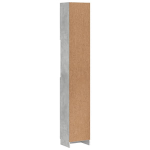 Betongrauer Badezimmerschrank 32x25,5x190 cm