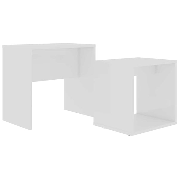 Couchtisch Set Weiß Holzwerkstoff 2-teilig