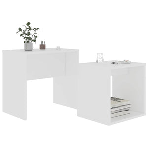 Couchtisch Set Weiß Holzwerkstoff 2-teilig