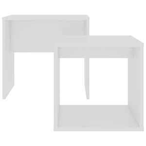 Couchtisch Set Weiß Holzwerkstoff 2-teilig