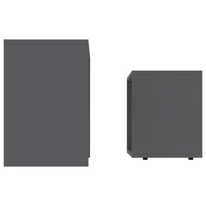 Graues Couchtisch-Set, 2-teilig
