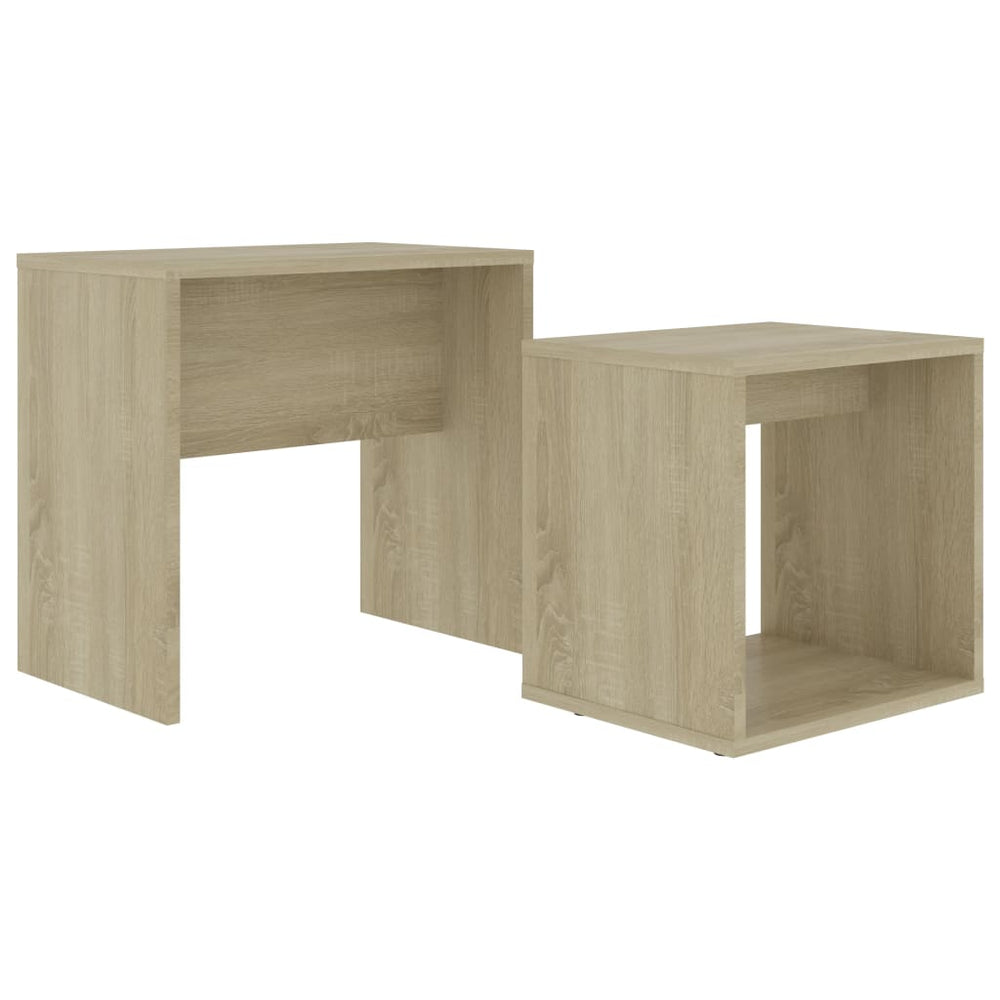 Couchtisch-Set Sonoma-Eiche, 2-teilig