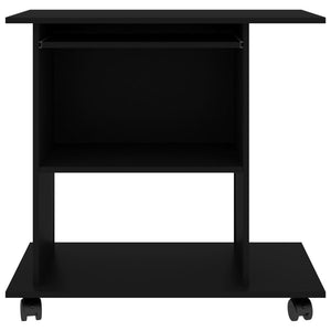 Schwarzer Schreibtisch 80x50 cm