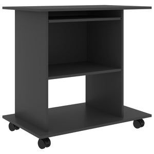 Grauer Schreibtisch 80x50 cm