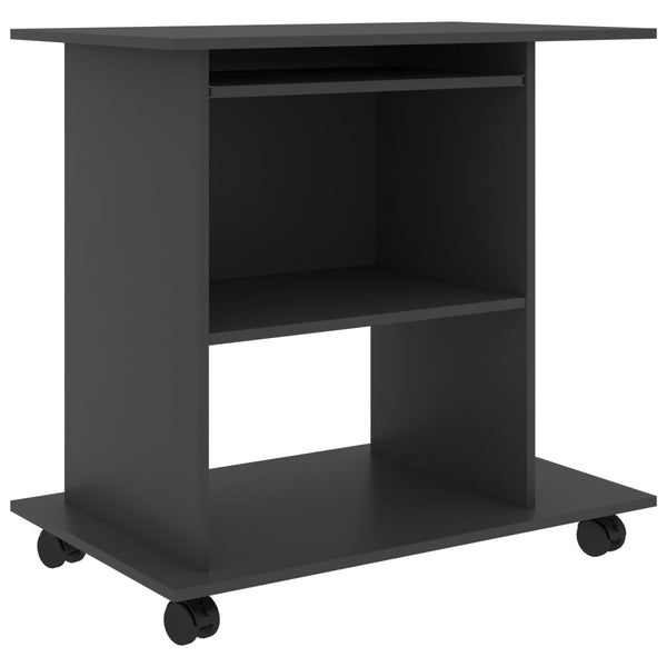 Grauer Schreibtisch 80x50 cm
