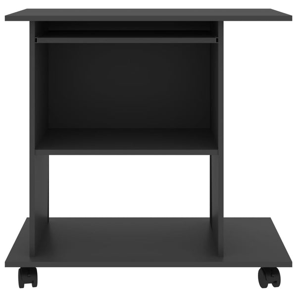 Grauer Schreibtisch 80x50 cm