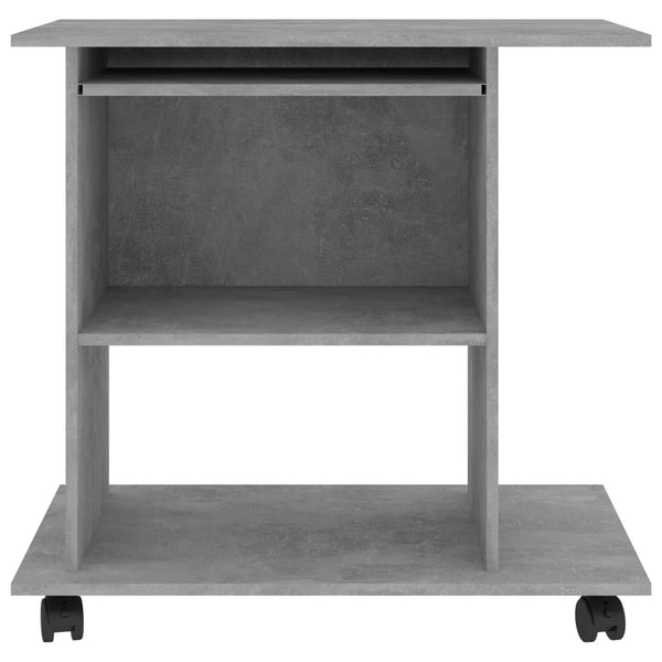 Betongrauer Schreibtisch 80x50 cm