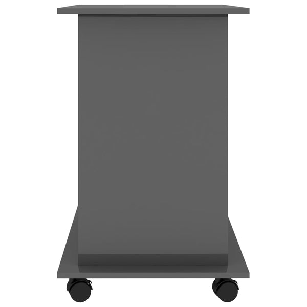 Hochglanz Schreibtisch Grau 80x50 cm