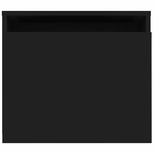 Schwarzes Couchtisch-Set 100x48 cm