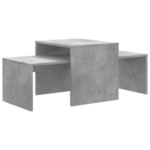 Betongraues Couchtisch-Set
