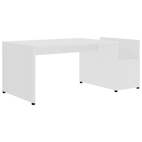 Weißer Couchtisch 90x45 cm