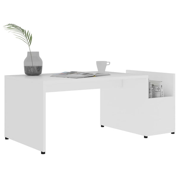 Weißer Couchtisch 90x45 cm