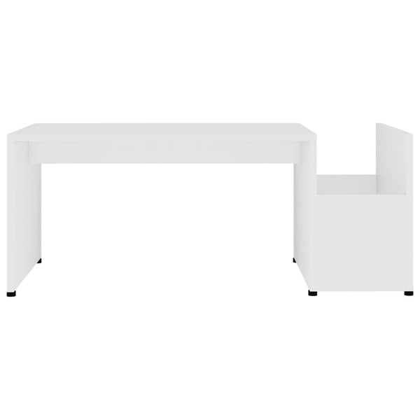 Weißer Couchtisch 90x45 cm