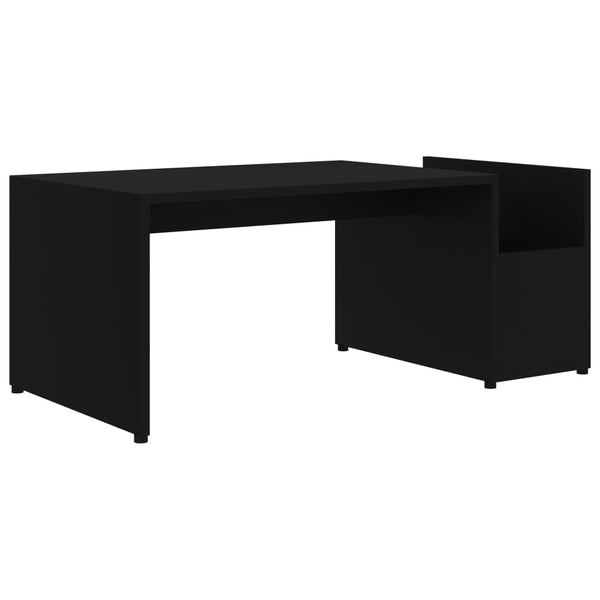 Schwarzer Couchtisch 90x45 cm