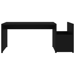 Schwarzer Couchtisch 90x45 cm