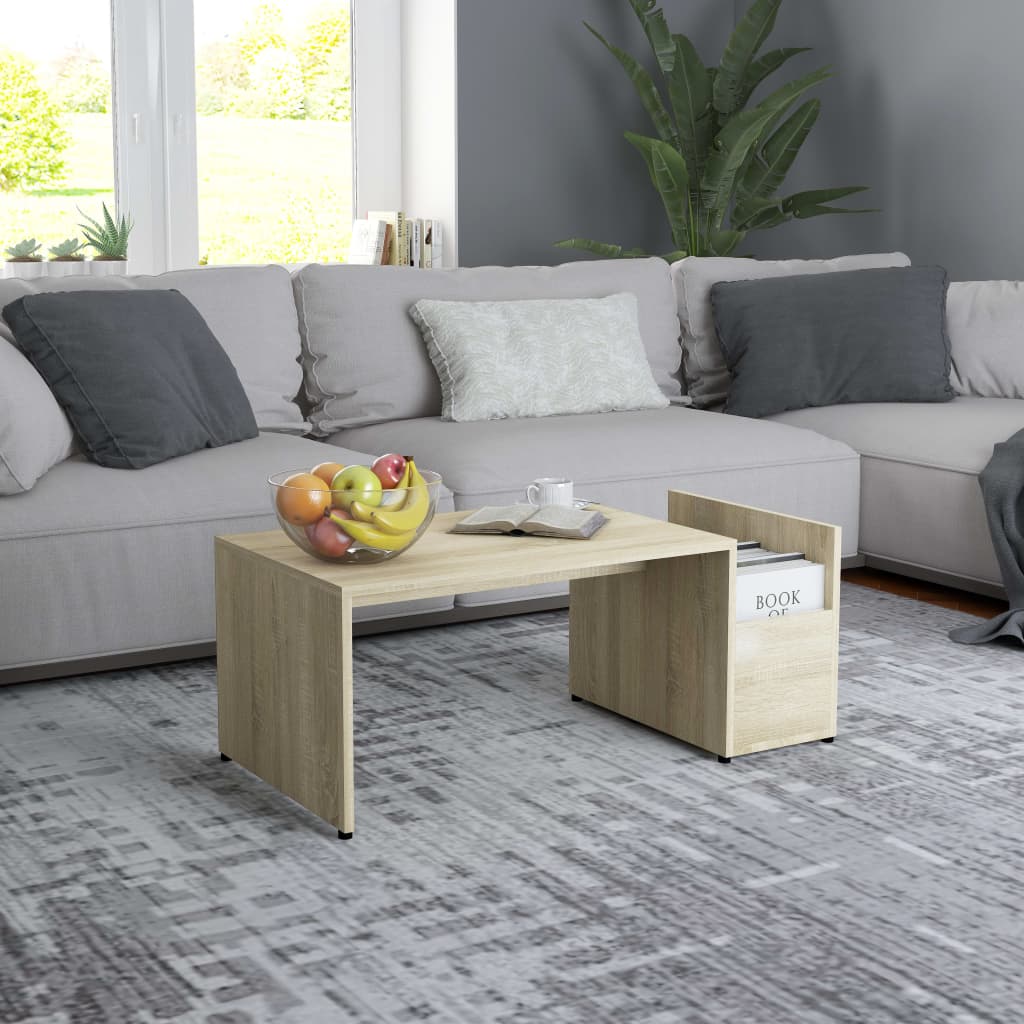 Sonoma Eiche Couchtisch 90x45 cm