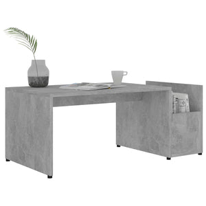 Betongrauer Couchtisch 90x45 cm