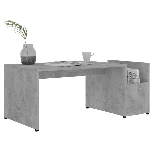 Betongrauer Couchtisch 90x45 cm